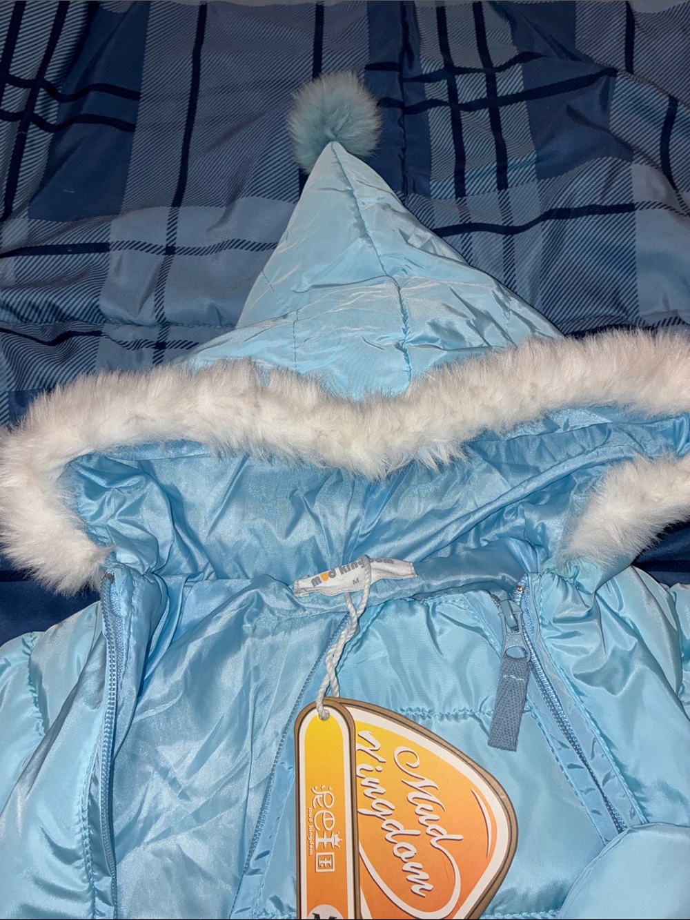 NWT mud kingdom, infant snowsuit size 6 to 12 months Baby blue - Picture 4 of 13